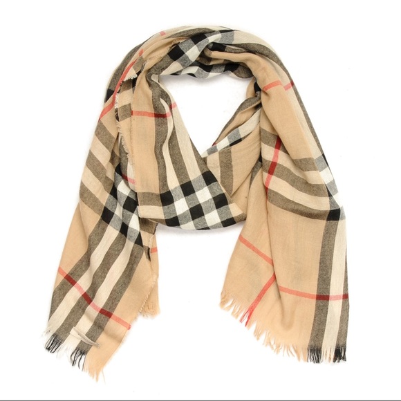 burberry merino wool scarf